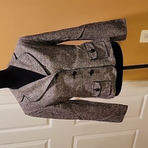 Chic blazer black peppered multi color